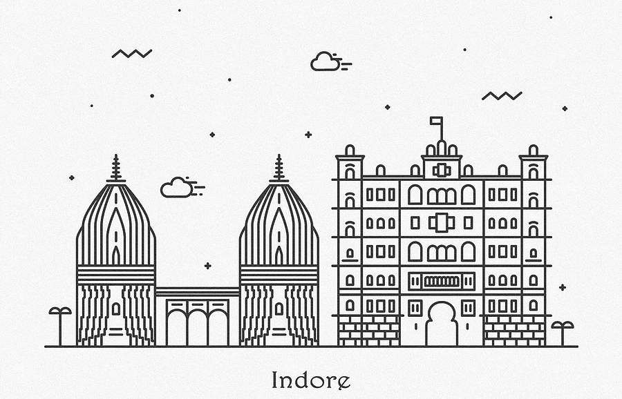 Indore skyline illustration — Ashwarya Infotech
